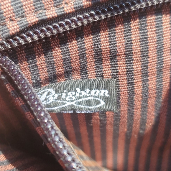 Brighton Black & Red Leather Shoulder Bag - Picture 9 of 12